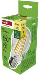 EMOS Filament A70 LED izzó, E27, 11, 6W, 150W, 2452lm, természetes fehér, A energiaosztály (1525172012)