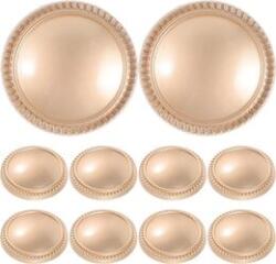  Set 10 Butoane Rotunde Aurii din aliaj pentru Imbracaminte 2.30x2.30x1.00cm (13658014633)