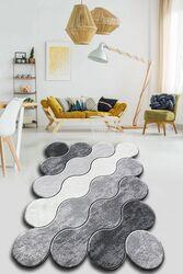 Avoni Lighting Covor Asi Home Circle - Grey 100 x 160cm Poliester Gri InchisGriAlb (959chl2302) Covor
