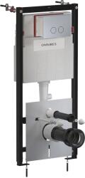 Omnires Flush Set cadru ascuns cu buton de acționare pentru vas wc suspendat STFWC1R45-RNI (STFWC1R45RNI)
