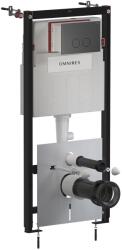Omnires Eco Flush Set cadru ascuns cu buton de acționare pentru vas wc suspendat STFWCECO1R45-RGR (STFWCECO1R45RGR)