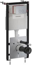Omnires Eco Flush Set cadru ascuns cu buton de acționare pentru vas wc suspendat STFWCECO1R45-RNI (STFWCECO1R45RNI)