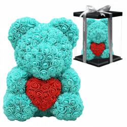 Realne Ursuleț din Trandafiri Cadou de ValentineS pentru Mamă, Soție, Bunică, Set Mare, 40 cm (RC-K-1498)