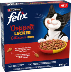 FELIX 2x800g Felix Duplán finom marha & csirke száraz macskaeledel