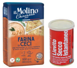 Chiavazza Pachet Faina de Naut Chiavazza, 500 g si Drojdie Uscata, Italmill, 100 g