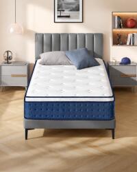 Brius Saltea 90x200 cm cu arcuri individuale pentru reducerea transferului de miscare, spuma cu memorie si gel, 7 zone ergonomice si margini ranfors (EZ-RMZ222QZ02) Saltea
