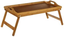 Brius Tava mic dejun 5Five Bambou cu picioare pliabile, 50x30x22 cm, MDF si bambus, maro natur (JJ-540724270)