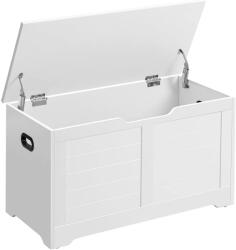 Brius Banca cu spatiu de depozitare, pentru hol sau dormitor, din MDF, 40x80x46 cm, alb (EZ-LSB063T14) Comoda