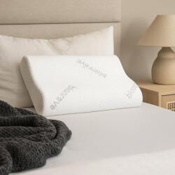 Blanrêve Ergonomikus Memory Foam Párna Levehető Huzattal 55x35 cm Fehér Ortopéd Nyakpárna