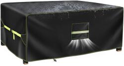 VDISRR Kerti Bútor Takaró Ponyva 250x150x90 cm, 420D Oxford, Vízálló UV-álló Asztaltakaró Szellőzőnyílásokkal, Kerti Asztal és Ülőgarnitúra Védőhuzat