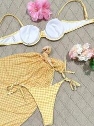 Shein sárga fürdőruha S06 sfq L