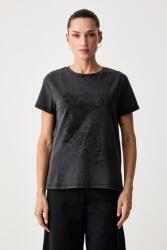 Lola Casademunt női t-shirt pamut elasztánnal - fekete S