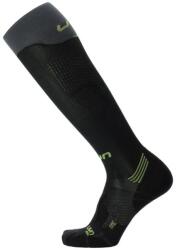 UYN MAN RUN COMPRESSION ONE SOCKS Black/Grey/Lime - șosete de alergare cu compresie