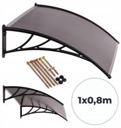 ModernHOME Ajtó fölé szerelhető előtető 100x80 cm MultiGarden polikarbonát előtető (AW-017A-2-100X80)