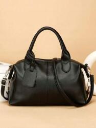 Shein fekete kézitáska bőr utánzat zsebek PK01 33X23