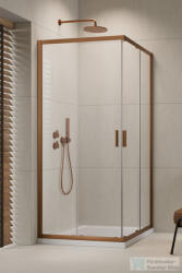 Radaway Alienta D 80x90 szögletes zuhanykabin, szálcsiszolt réz profil 10258090-93-01 (10258090-93-01)