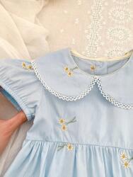 Shein kék virágos ruha S06 rqt 92/98