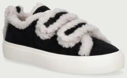 Inuikii SHEARLING LOW VELCRO sportcipő gyerek velúr - fekete 32