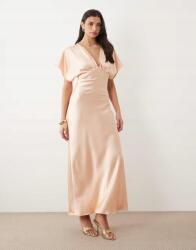 Gina Tricot maxi ruha rövid ujjú v neck B23 M