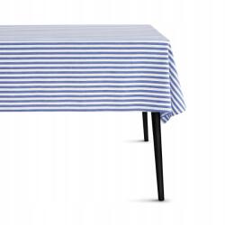  Csíkos asztalterítő Remmar Jaquard 250x150 cm fehér kék pamut Duka
