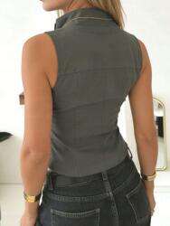 Shein Szürke Gombos Mellény S06 Xs