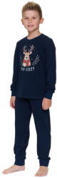 DN Nightwear Oh Deer gyerekpizsama, sötétkék, szarvasmintás, 134/140