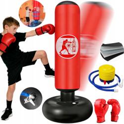  Felfújható Boxzsák Gyerekeknek Töltött Erős Álló Box 160CM (Worek treningowy bokserski BOKS, MMA, TRENING)