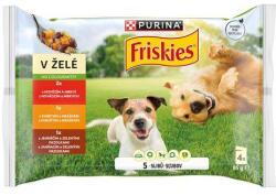 Friskies ADULT Multipack 4x85g marhahús, csirkehús, bárányhús zselében