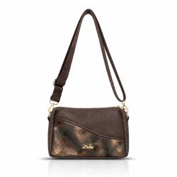  Zellia Női Oldaltáska ZLB479 Barna-Bronz (88086880)