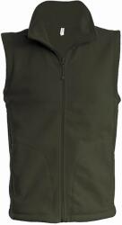 Kariban Vintage LUCA K913 / Vestă bărbătească din fleece - verde măsliniu 4XL (20K913a1414)
