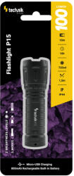 Modee Elemlámpa P15 (akkumulátoros) XPE LED, micro USB (100 lumen), IP22, újratölthető, MT-P15 (MT-P15)
