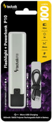 Modee Elemlámpa P10 (akkumulátoros) XPE LED, powerbank, micro USB (100 lumen), IPX2, újratölthető, MT-P10 (MT-P10)