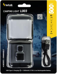 Modee Kempinglámpa L003 (+1x21700 3000mAh) (500 lumen), IPX2, újratölthető, MT-L003 (MT-L003)