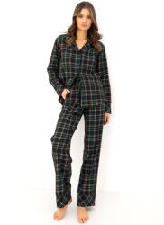 Sensis pijama damă cu nasturi Sensis Skyler verde: L (34965 L)