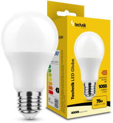 Technik LED Izzó Globe A60 11, 1W E27 360° 4000K (1055 lumen) ERP, (10 lumen55), természetes fehér, CRI>80, MTL-G4000K11-1WE27N (MTL-G4000K11_1WE27N)