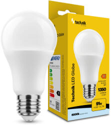 Technik LED Izzó Globe A60 13, 7W E27 360° 6000K (1350 lumen) ERP, hideg fehér, CRI>80, MTL-G6000K13-7WE27N (MTL-G6000K13_7WE27N)
