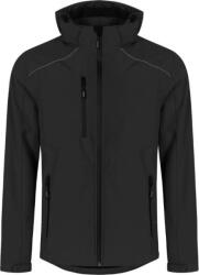 PROMODORO 7850 / Jachetă softshell bărbătească cu 3 straturi și glugă - neagră S (40785000201)