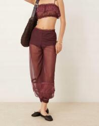  Asos Design lila hálós nadrág B23, Xs