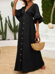Shein Fekete Maxi Ruha Muszlin S06 Xs