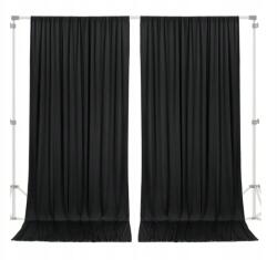 Shein Fekete Sima Függöny S07 bjj 150X213CM (sh2412068995492786)