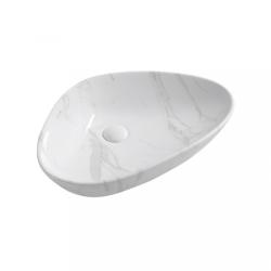 SAPHO Dalma 58,5x39 cm white marble (MM217)