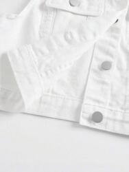 Shein fehér farmer mellény S06 zud 140-146