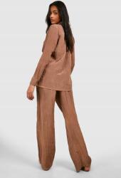 Boohoo Barna Alkalmi Nadrág Casual B16 L-es méret