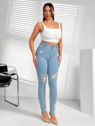 Shein csőnadrág farmer lyukas PK01 M