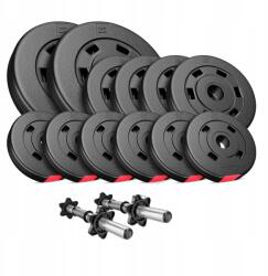 Hop-Sport Hs kompozit súlyzó szett 30kg [2x5, 4x2.5, 6x1.25, rövid griffek x2 (5906190237026)