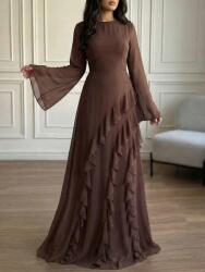 Shein barna fodros maxi ruha S06 L