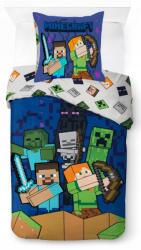 Minecraft Ágyneműhuzat 140x200 Minecraft Játékosoknak Creeper Zombie gyerek (Brandmac)
