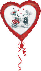 Amscan Balon in forma de inima Holografic Mickey Minnie Mouse indragostiti - folie metalica (2804001)