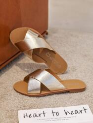 Shein Arany Flip-flop Papucs Casual S06 38
