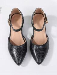 Shein fekete spicc cipő S06 33